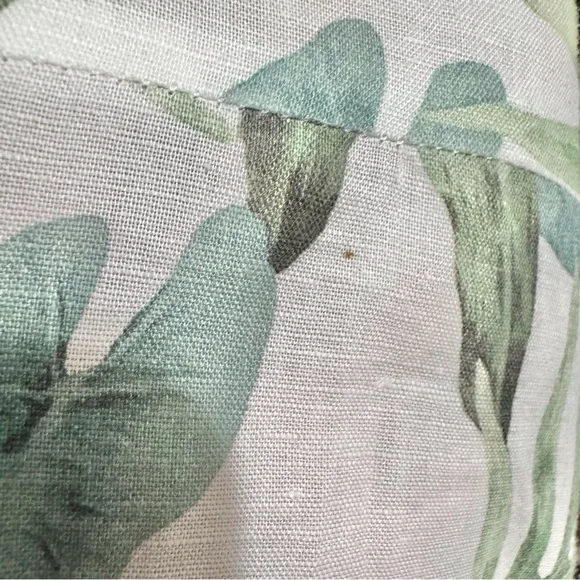 J. Mclaughlin Cunningham Palm Print Linen Blend Tiered Maxi Dress XLarge AS IS - Picture 10 of 15